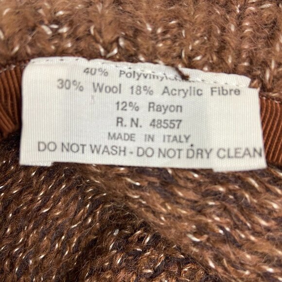 Vintage Knitting Fedora Hat Made in Italy - Picture 8 of 8